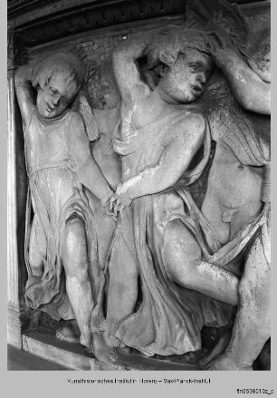 Außenkanzel : Kanzelkorb mit Puttenreliefs : Puttenreliefs