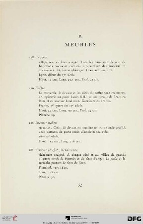B. Meubles (Nr. 178-219)