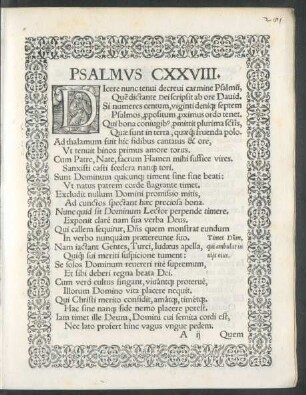 Psalmus CXXVIII.