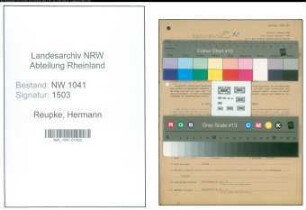 Entnazifizierung Hermann Reupke , geb. 08.04.1906 (Zollbeamter)
