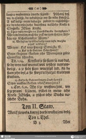 Ton II. Staw