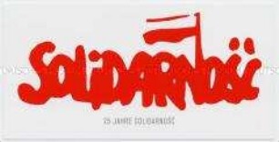 Einladungskarte zur Filmpräsentation anlässlich des 25. Jahrestages von "Solidarnosc"