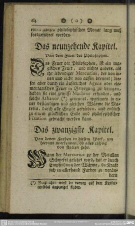 Das zwanzigste Kapitel