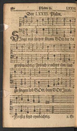 Der LXXXI. - XC. Psalm.