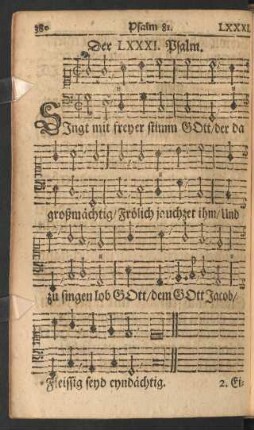Der LXXXI. - XC. Psalm.