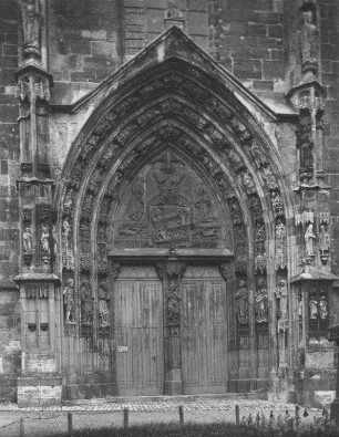 Korbach. Pfarrkirche St. Kilian. Südportal (A. 15. Jh.)