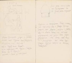 Reiseskizzen aus Athen, Venedig und Padua: Ansicht, Detail (aus: Skizzenalbum 4)