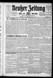 Neußer Zeitung : Stadt- und Landbote : Heimatzeitung für die Stadt Neuß u. den Landkreis Grevenbroich-Neuß