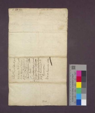 Lehenbrief der St. Nikolaus-Kaplanei in Pruntrut für Burkhard und Claud Lessne sowie Jean und Nikolaus Maistre.