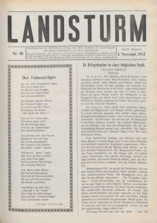 Nr. 10, 1. November 1915