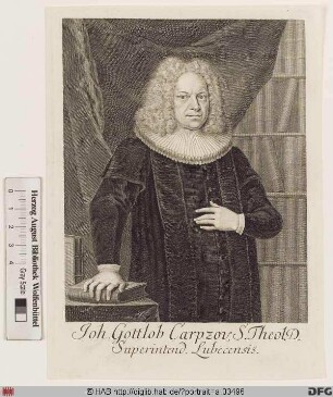 Bildnis Johann Gottlob Carpzov