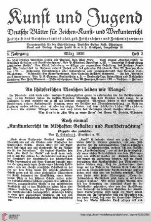 An schöpferischen Menschen leiden wir Mangel