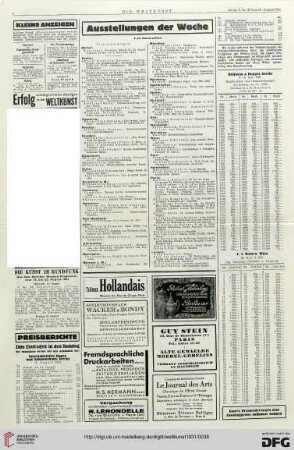 Nr. 33 (16. Aug. 1931), S. 4: Preisberichte