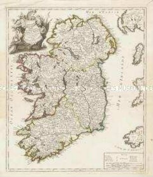 Le Royaume d'Irlande divisé en Provinces, Comtés et Baronies