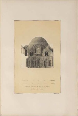 Illustration: Stifts-Kirche St. Georg In Köln. Durchschnitt der Tauf-Kapelle.