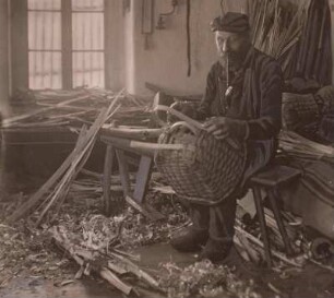 Der Korbmacher : Arnsfeld. Portrait des Korbmachers