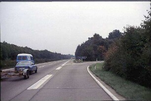 Ausfahrt West von Hauptfahrbahn West (Karlsruhe Richtung Basel)