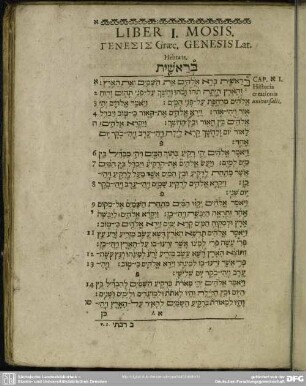 Liber I. Mosis