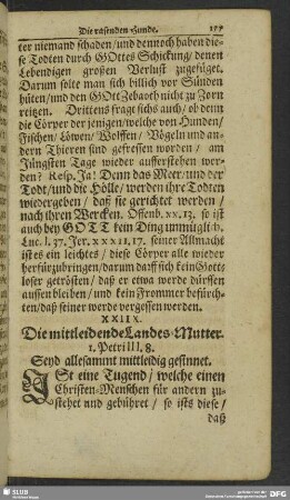 XXIIX. Die mittleidende Landes-Mutter