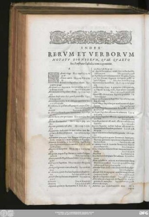 Index Rerum Et Verborum Notatu Digniorum, Quae Quarto hoc Panstratiae Catholicae tomo exponuntur.