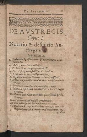 Caput I. De Austregis