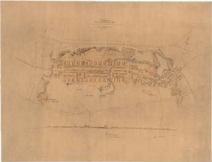 Gsaenger, Gustav; Stettin - Altdamm (pol. Szczecin, Polen); Städtebauliche Planungen - Teilplanung (Lageplan)