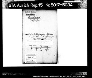 Die Befreiung des Schustergesellen Hendrik Hayenga in Petkum von dem Erfordernis des 25-jährigen Mindestalters zum selbständigen Gewerbebetrieb