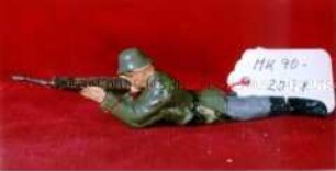 Soldat, liegend schießend