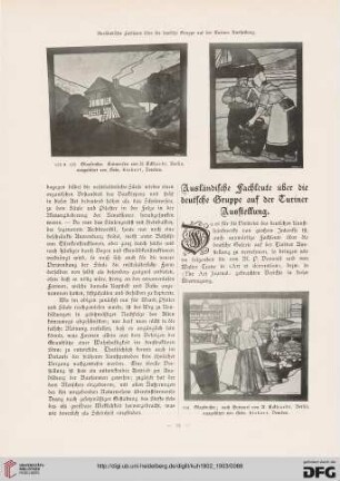 Ausländische Fachleute über die deutsche Gruppe auf der Turiner Ausstellung