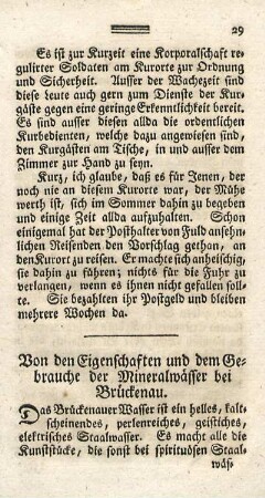 Von den Eigenschaften und dem Gebrauche der Mineralwässer bei Brückenau.
