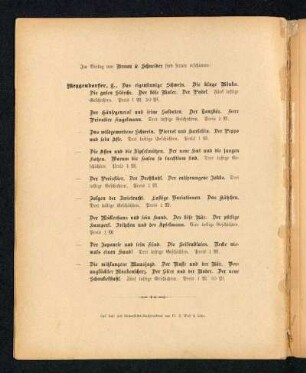 Im Verlag von Braun & Schneider sind ferner erschienen