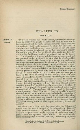 Chapter IX. Justice