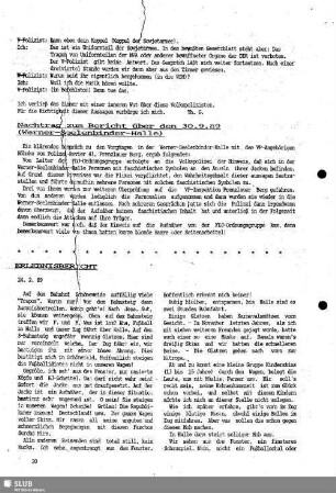 Erlebnisbericht