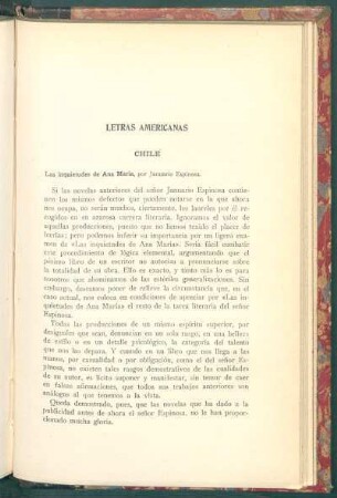 Letras americanas