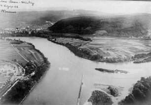 Die Aare-Rhein-Mündung mit Waldshut