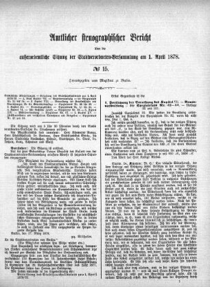 No 15, 1. April 1878