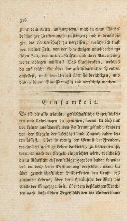Einsamkeit