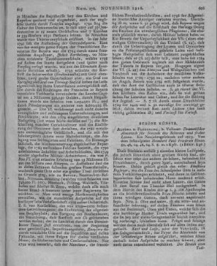 Hinze, H. P. F.: Dramatischer Almanach für Freunde des Scherzes und froher Laune. Ein Neujahrsgeschenk auf 1815. Altona: Vollmer 1815