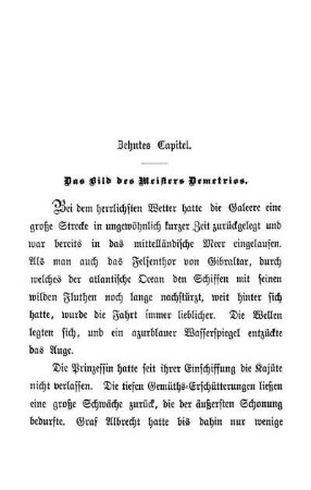 Zehntes Capitel. Das Bild des Meisters Demetrios.