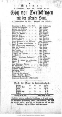 Götz von Berlichingen mit der eisernen Hand
