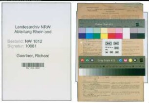 Entnazifizierung Richard Gaertner , geb. 10.03.1902 (Kaufmann)