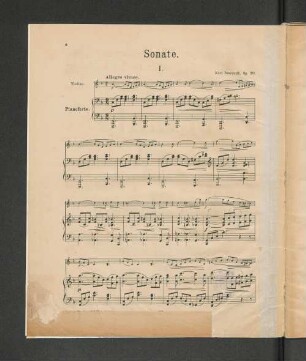 Sonate I. [Pianoforte.]