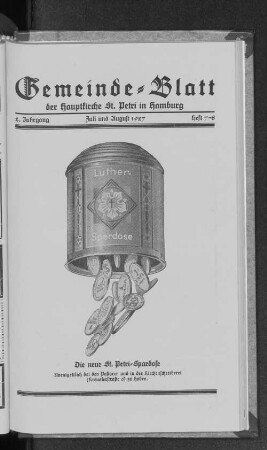 Juli und August 1927 : Heft 7-8