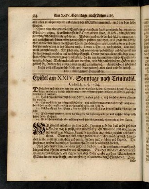 534-540, Epistel am XXIV. Sonntage nach Trinitatis