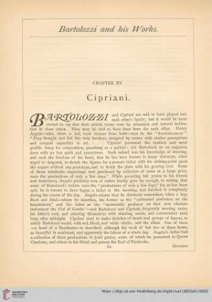 Chapter XV. Cipriani