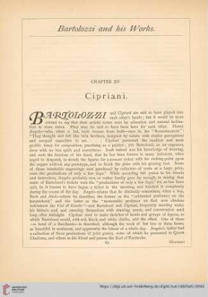 Chapter XV. Cipriani