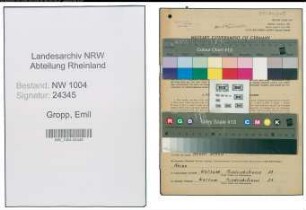 Entnazifizierung Emil Gropp , geb. 16.06.1905 (Techn.Angestellter)