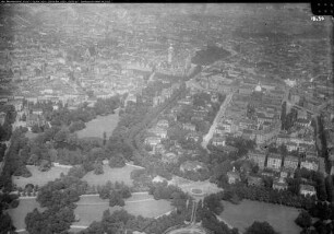 Leipzig, Innenstadt, Scheibenholzpark, Johannapark, Neues Rathaus, Reichsgericht, Lenné-Anlage