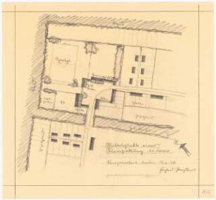 Kleinsiedlung: Grundriss 1:1000