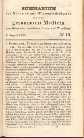 1. August 1838. No 15.